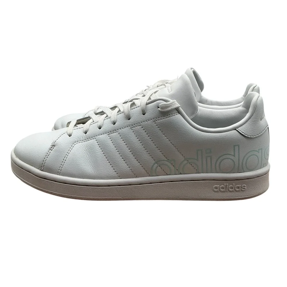 Adidas Grand Court White Leather Low Top Sneakers GY7641 Womens‎ 10